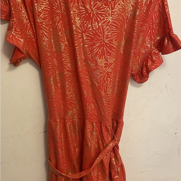 Metallic Foil Sangria Michael Kors Dress! Brand new! $139 retail! - Picture 3 of 5